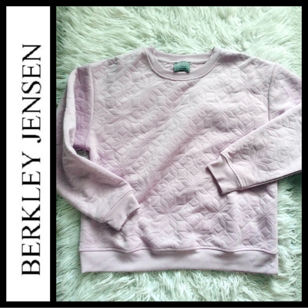 NWOT Berkley Jensen Elderberry Quilted Sweatshirt